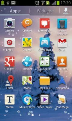 Скриншот приложения Падающие снежинки - №3