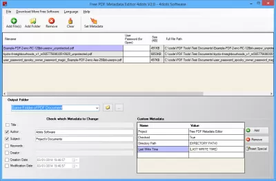 Скриншот приложения Free PDF Metadata Editor - №1