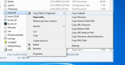 Скриншот приложения Copy Path to Clipboard - №2
