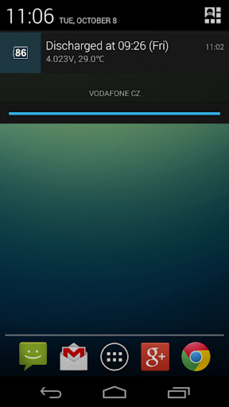 android simple battery monitor widget