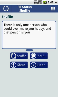 Скриншот приложения FB Status Shuffle - №4