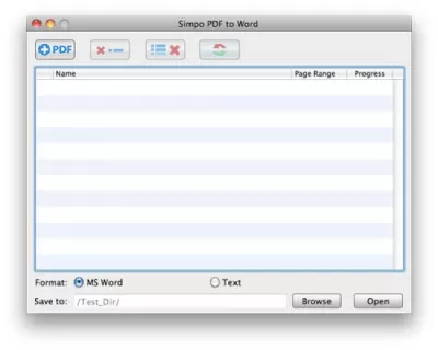 Скриншот приложения Simpo PDF to Word for Mac - №1