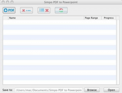 Скриншот приложения Simpo PDF to PowerPoint for Mac - №1