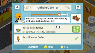 Скриншот приложения Restaurant Story: Thanksgiving - №1