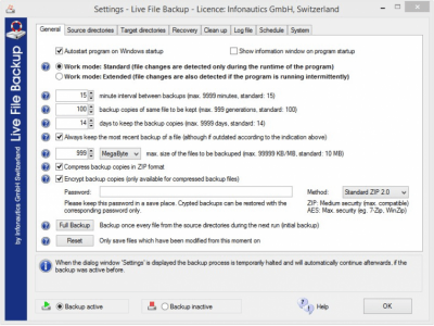 Скриншот приложения Live File Backup - №6