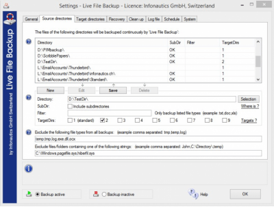 Скриншот приложения Live File Backup - №7