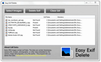 Скриншот приложения Easy Exif Delete - №1