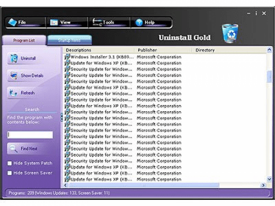 Скриншот приложения Uninstall Gold - №1