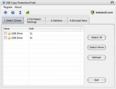 Скриншот приложения USB Copy Protection - №1