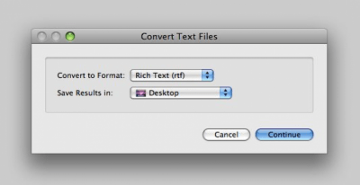 Скриншот приложения BatchConvert TextFiles for Mac - №1