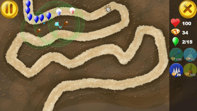 Скриншот приложения Monkey Balloon Tower Defense - №4