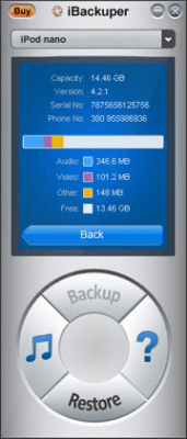 Скриншот приложения iBackuper - №2