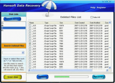 Скриншот приложения Hansoft Data Recovery - №1