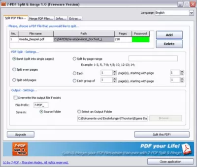 Скриншот приложения 7-PDF Split And Merge Portable - №1