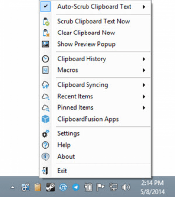 Скриншот приложения ClipboardFusion Portable - №2