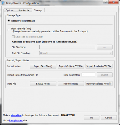 Скриншот приложения ResophNotes Portable - №3