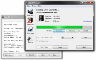 Скриншот приложения Hardwipe Portable - №1