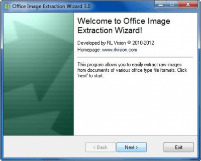 Скриншот приложения Office Image Extraction Wizard Portable - №1