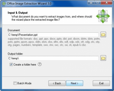 Скриншот приложения Office Image Extraction Wizard Portable - №2