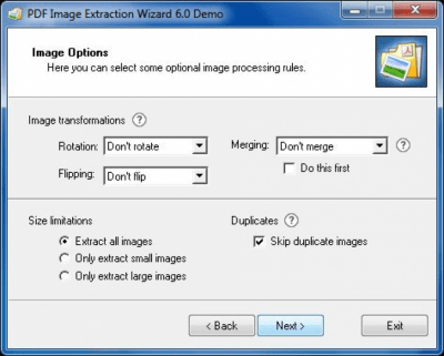 Скриншот приложения PDF Image Extraction Wizard Portable - №4