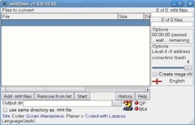 Скриншот приложения Mht2Htm - №1