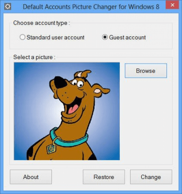 Скриншот приложения Default Accounts Picture Changer - №1