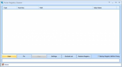 Скриншот приложения Puran Registry Cleaner - №1