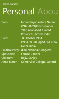 Скриншот приложения Indira Gandhi - №2