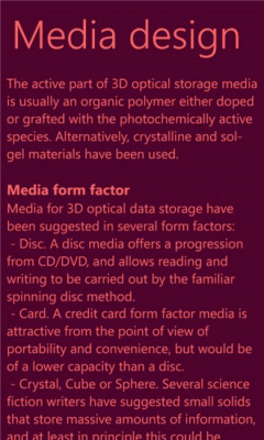 Скриншот приложения Optical Data Storage - №2