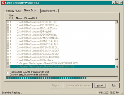 Скриншот приложения Registry Pruner - №1