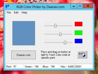 Скриншот приложения RGB Color Picker - №1