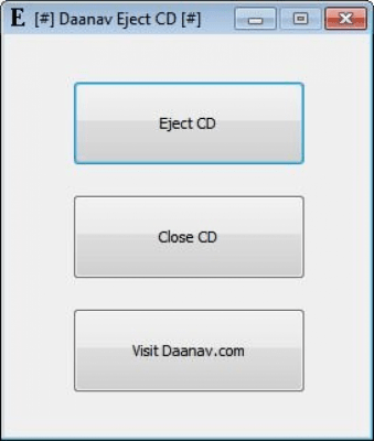 Скриншот приложения Daanav Eject CD - №1