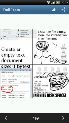 Скриншот приложения Troll Faces - №3