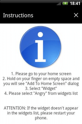 Скриншот приложения Angry Widgets - №2