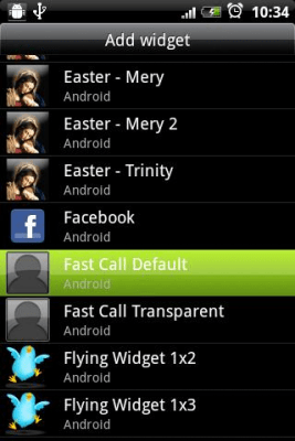 Скриншот приложения Fast Call Widget - №2