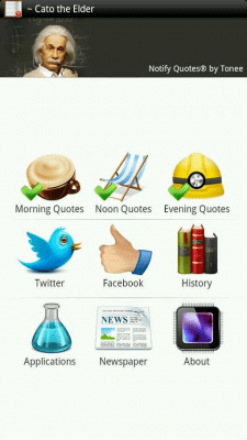 Скриншот приложения Popup Quotes - №6