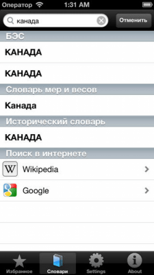 Скриншот приложения Большой Словарь Free - №9