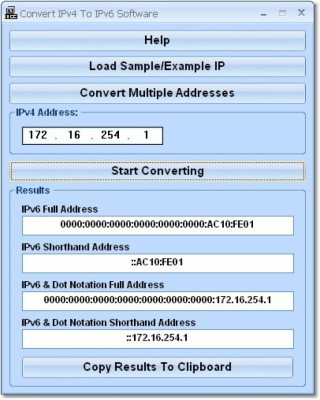 Скриншот приложения Convert IPv4 To IPv6 - №1