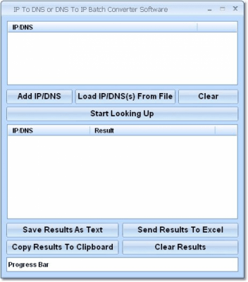 Скриншот приложения IP To DNS or DNS To IP Batch Converter - №1