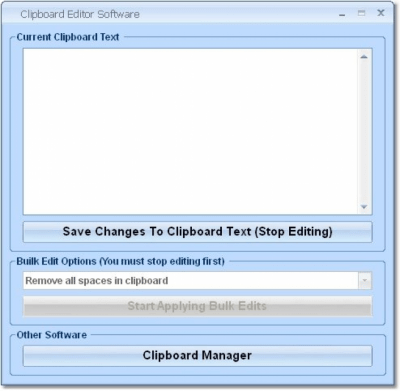 Скриншот приложения Clipboard Editor Software - №1