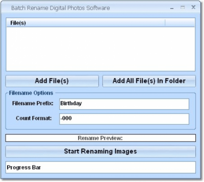 Скриншот приложения Batch Rename Digital Photos - №1