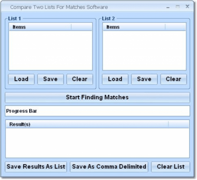 Скриншот приложения Compare Two Lists For Matches - №1