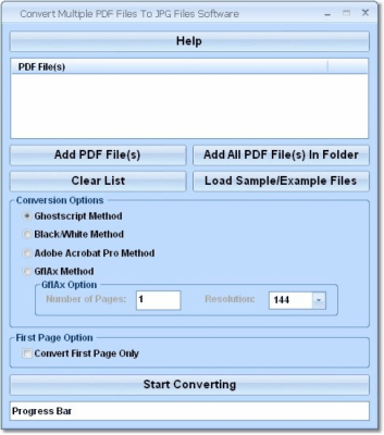 Скриншот приложения Convert Multiple PDF Files To JPG Files - №1