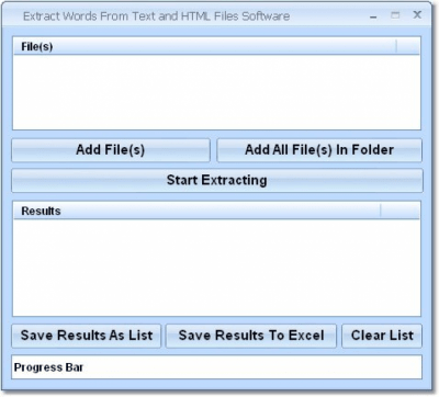 Скриншот приложения Extract Words From Text and HTML Files - №1