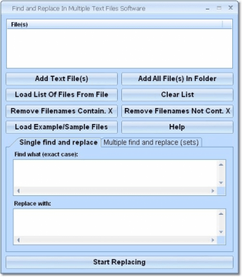 Скриншот приложения Find and Replace In Multiple Text Files - №1