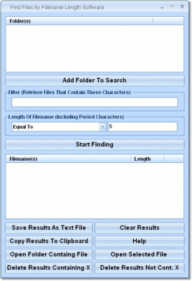 Скриншот приложения Find Files By Filename Length - №1