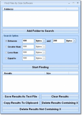 Скриншот приложения Find Files By Size Software - №1