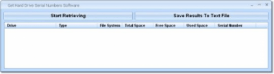 Скриншот приложения Get Hard Drive Serial Numbers - №1