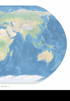 Скриншот приложения A+ Global Landforms Map - №1