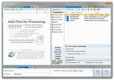 Скриншот приложения Batch Encoding Converter - №1